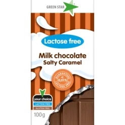 Green Star Mjölkchoklad Salt Caramel Laktosfri 100 g
