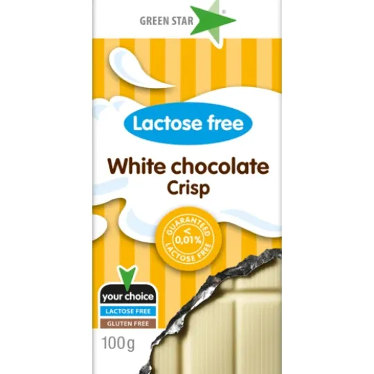 Green Star Vit Choklad Chokladcrisp Laktosfri 100 g