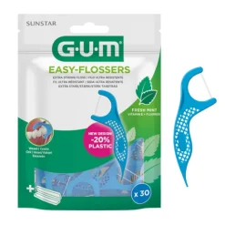 GUM Easy Flossers med Flour, Vitamin E och Mint 30 st