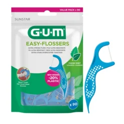 GUM Easy Flossers med Flour, Vitamin E och Mint 90 st