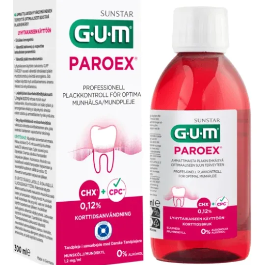 GUM Paroex Munskölj 0,12 % 300 ml