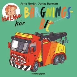 Halvan kör bärgningsbil