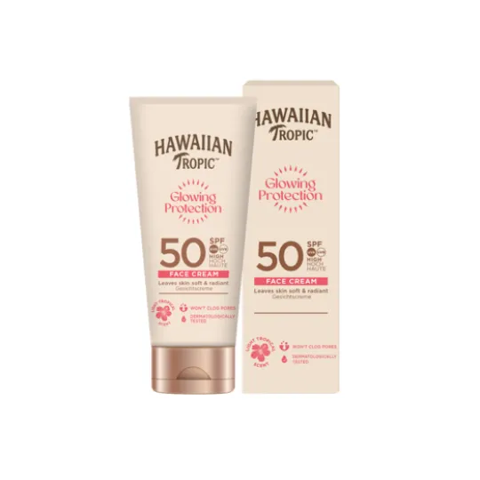 Hawaiian Tropic Glowing Protection Face Cream SPF50 50 ml