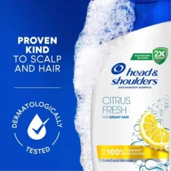 Head & Shoulders Citrus Fresh Shampoo mot mjäll för fett hår 500 ml
