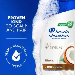 Head & Shoulders Deep Hydration Shampoo mot mjäll med kokosolja 250 ml