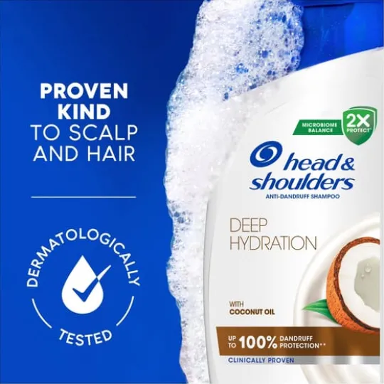 Head & Shoulders Deep Hydration Shampoo mot mjäll med kokosolja 250 ml