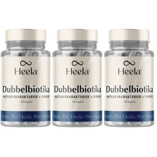 Heela Dubbelbiotika 60 kapslar 3-pack