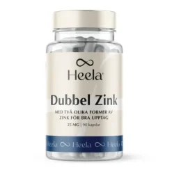 Heela Dubbel Zink 25 mg 60 kapslar