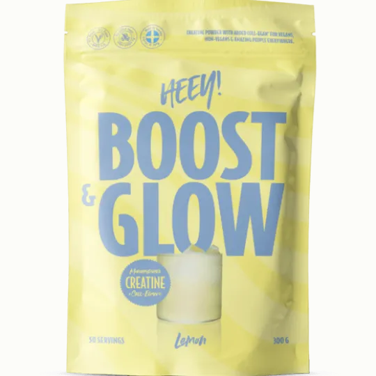 Heey! Boost & Glow Creatine + Coll-egan Lemon 300 g