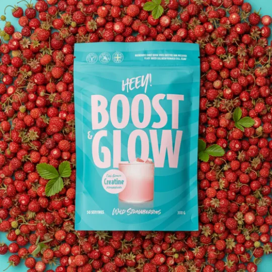 Heey! Boost & Glow Kreatin + Coll-egan Smultron 300 g