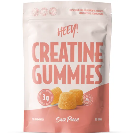 Heey! Creatine Gummies Sour Peach 90 st