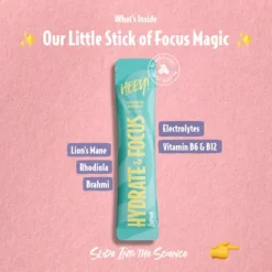 Heey! Elektrolyter + Lions Mane, Lemon Stick Pack 30 x 6 g