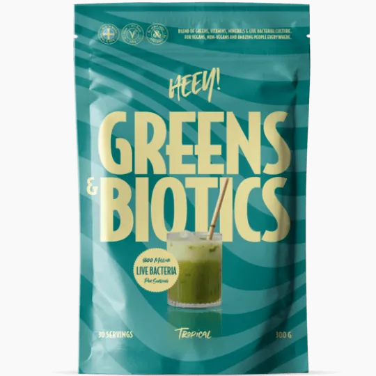 Heey! Greens & Biotics Superfood + Probiotika Tropical 300 g