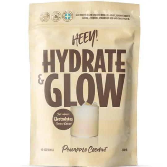 Heey! Hydrate & Glow Elektrolyter + Coll-egan Ananas Kokos 240 g