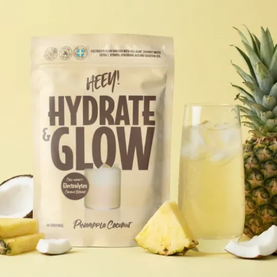 Heey! Hydrate & Glow Elektrolyter + Coll-egan Ananas Kokos 240 g