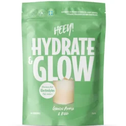 Heey! Hydrate & Glow Elektrolyter + Coll-egan Grönt Äpple & Kiwi 240 g