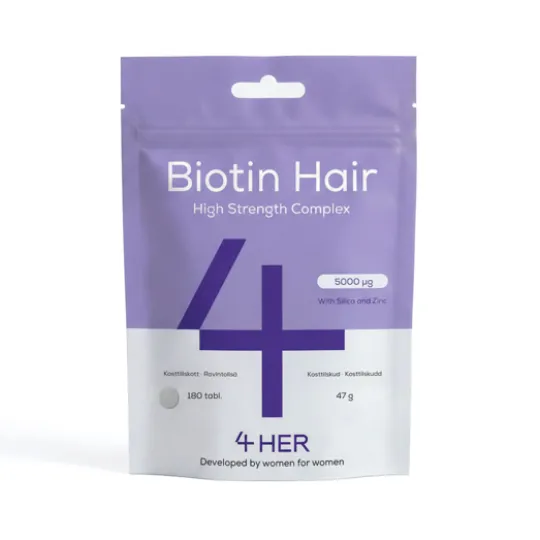 4HER Biotin Hair för hår, hud & naglar 180 tabletter