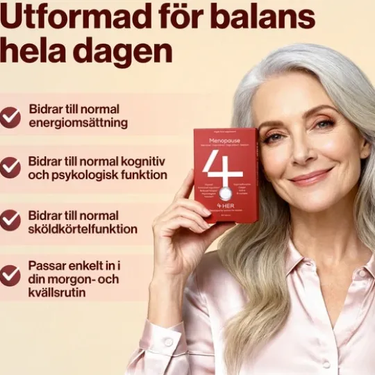 4HER Menopause 60 tabletter – Utvecklad för kvinnor 45+