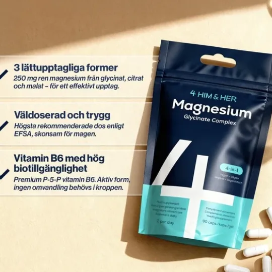 4HIM&HER Magnesium Glycinate Complex 90 kapslar