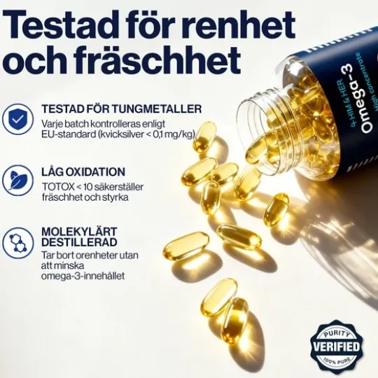 4HIM&HER Omega-3 80% Fiskeoljekapsel 120 kapslar