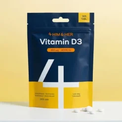 4HIM&HER Vitamin D3 100 µg/4000IU 365 tabletter