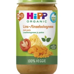 Hipp Linsbolognese med Pasta 12 m 250 g