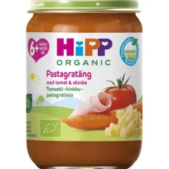 Hipp Pastagratäng med Tomat & Skinka 6 m 190 g