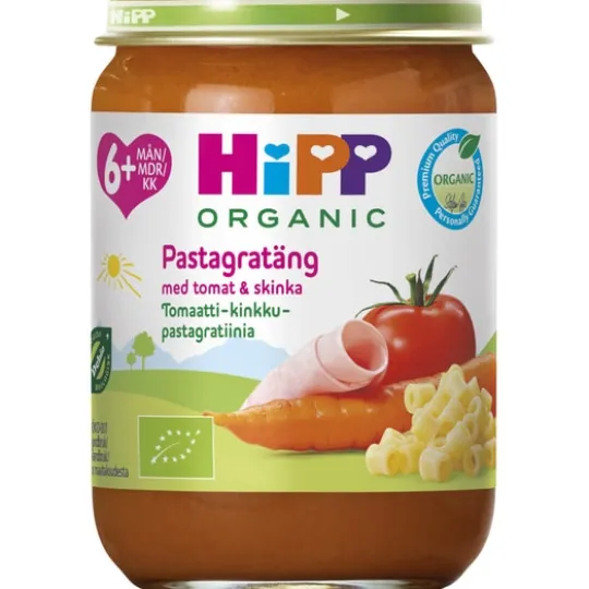 Hipp Pastagratäng med Tomat & Skinka 6 m 190 g