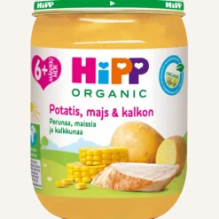Hipp Potatis, Majs & Kalkon 6m 190g