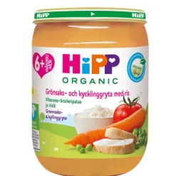 Hipp Ris, Grönsaker & Kyckling 6m 190g