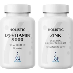Holistic D-vitamin 5000 + Zink Immunstack