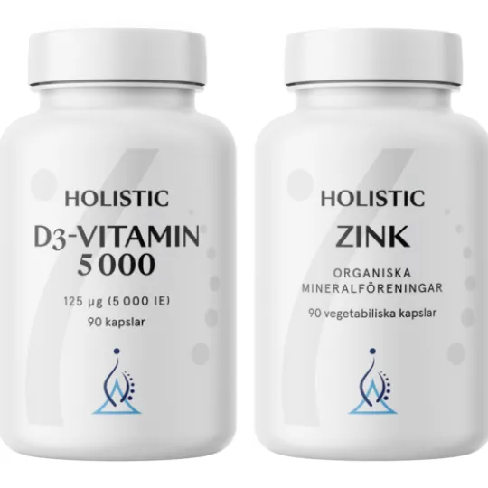 Holistic D-vitamin 5000 + Zink Immunstack