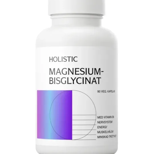 Holistic Magnesiumbisglycinat 100 mg 90 kapslar