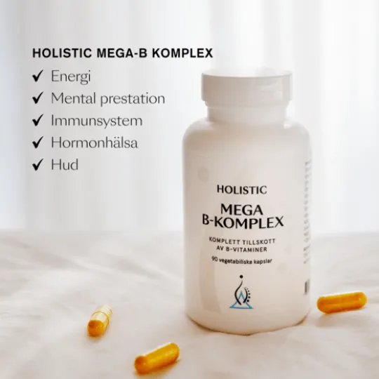 Holistic Mega B-komplex 90 kapslar