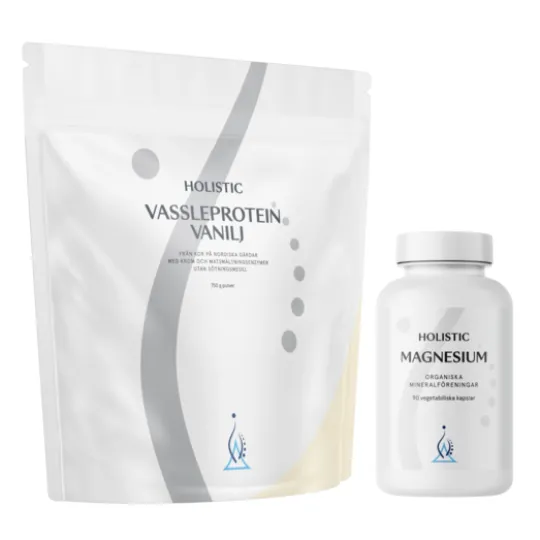 Holistic Vassleprotein + Magnesium Träningspaket