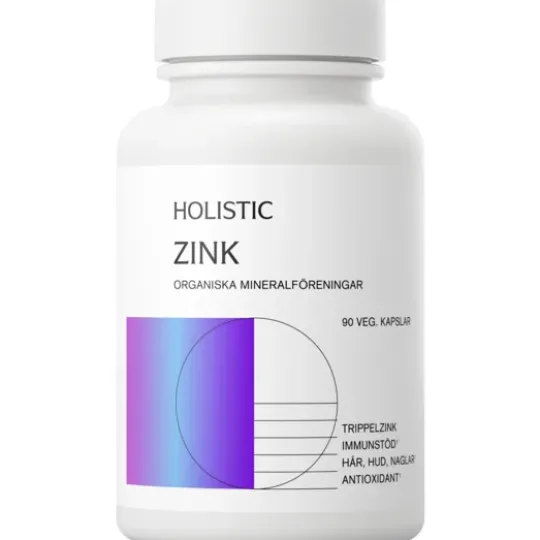 Holistic Zink 25 mg 90 kapslar
