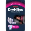 Huggies DryNites Pyjama Pants Girl 4-7 år 17-30 kg 10 st