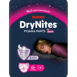 Huggies DryNites Pyjama Pants Girl 13+ år 48-60 kg 9 st
