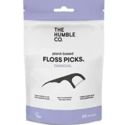Humble Dental Floss Picks Charcoal 50 st