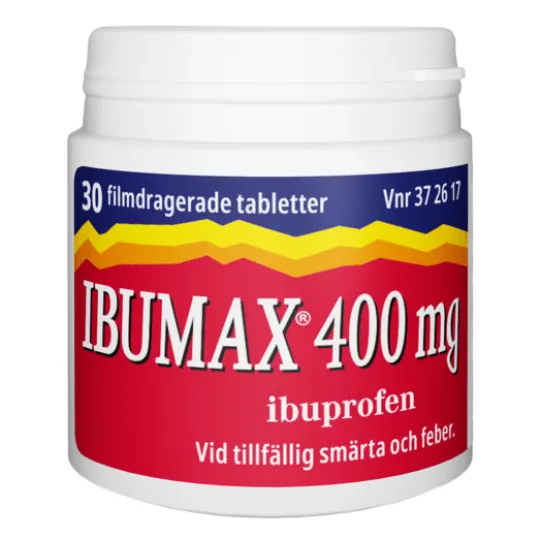 Ibumax 400 mg Filmdragerad tablett i burk 30 st