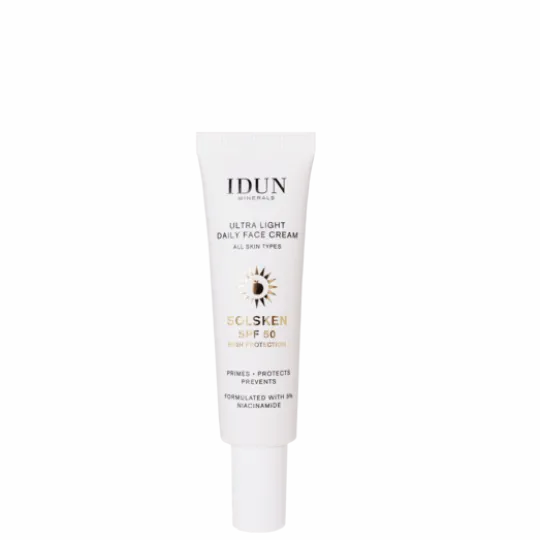 IDUN Minerals Ultra Light Daily Face Cream Solsken SPF50 30 ml