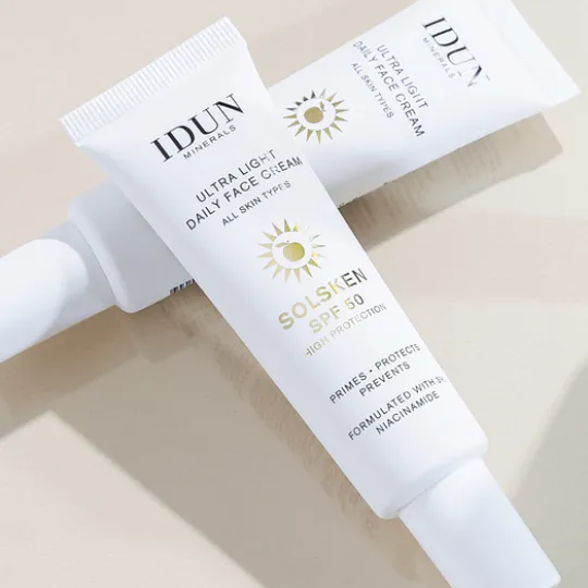 IDUN Minerals Ultra Light Daily Face Cream Solsken SPF50 30 ml