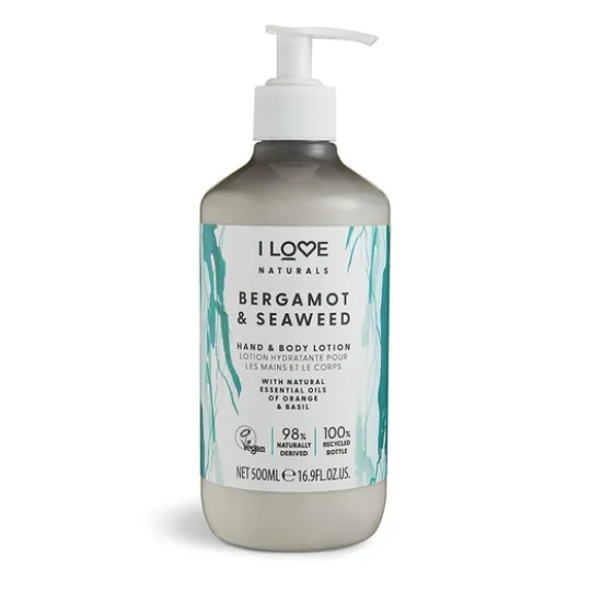 I LOVE Naturals Hand & Body Lotion Bergamot & Seaweed 500 ml