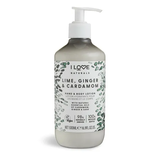 I LOVE Naturals Hand & Body Lotion Lime Ginger & Cardamon 500 ml