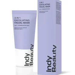 Indy Beauty 3 In 1 Exfoliating Facial Mask 75 ml