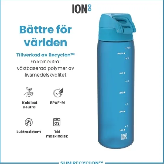 ION8 Vattenflaska Blå 500 ml