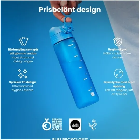 ION8 Vattenflaska Blå 500 ml