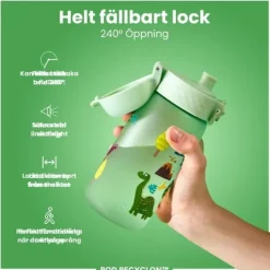 ION8 Vattenflaska För Barn Dinosaurier 350 ml
