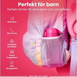 ION8 Vattenflaska För Barn Rosa 350 ml