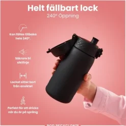 ION8 Vattenflaska För Barn Svart 350 ml